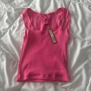 SKIMS limited edition sugar pink tank top